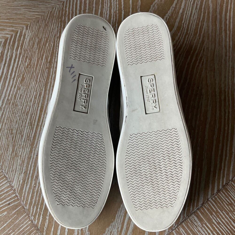 Sperry Seaside Perforated Gray Slip-on Sneaker Womens 9M EUC - Picture 2 of 15